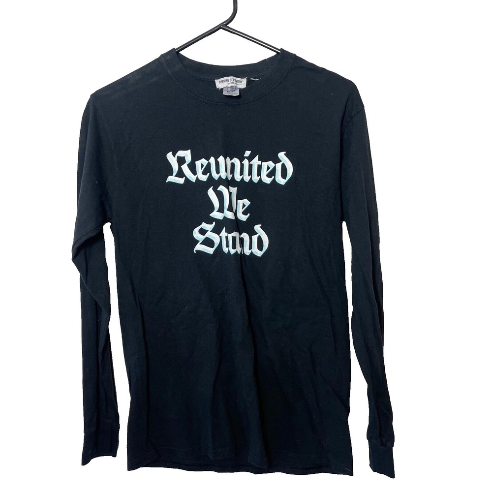 Opening Ceremony TBS Reunited We Stand T-Shirt S Black Long Sleeve Full Frontal